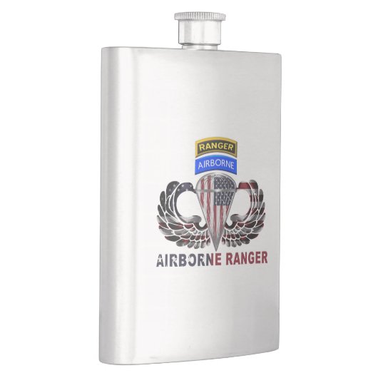 Airborne Ranger Master Flaming Parachutist Wings Flacon (Rechts)
