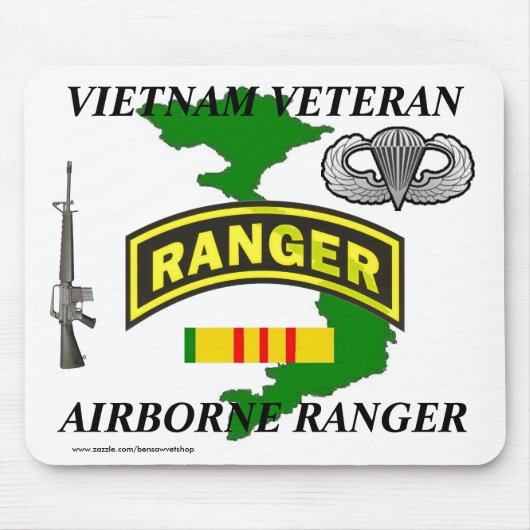 Airborne Ranger Vietnam Mousepad 1/w Muismat (Voorkant)