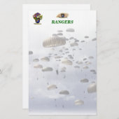 Airborne Rangers leger zoon vrouw mam Stationery Briefpapier (Voorkant / Achterkant)