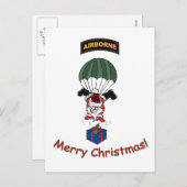 Airborne Santa Feestdagenkaart (Voorkant / Achterkant)