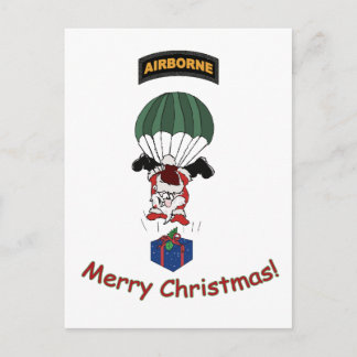 Airborne Santa Feestdagenkaart