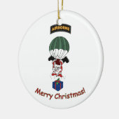 Airborne Santa Keramisch Ornament (Links)