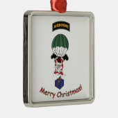 Airborne Santa Metalen Ornament (Rechts)