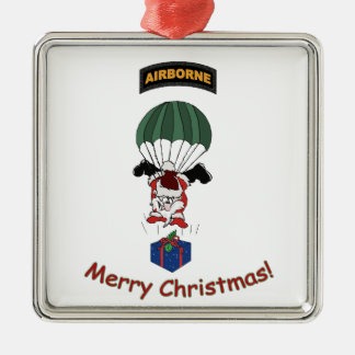 Airborne Santa Metalen Ornament