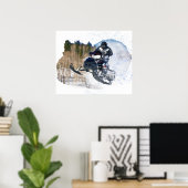 Airborne Snowmobile Poster (Thuiskantoor)