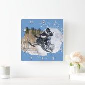 Airborne Snowmobile Vierkante Klok (Huis)