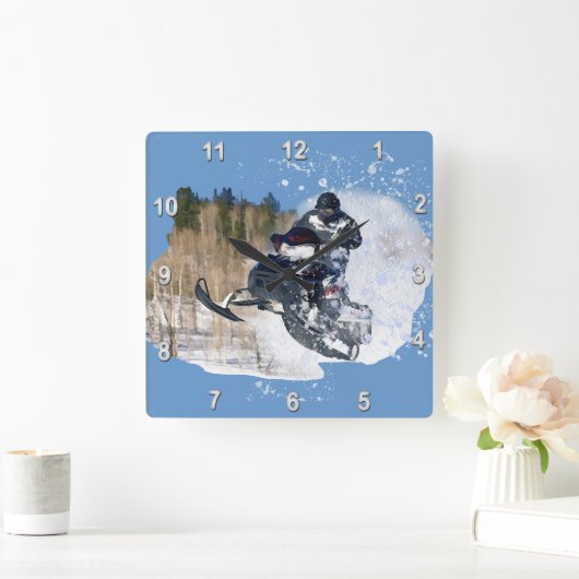 Airborne Snowmobile Vierkante Klok (Huis)