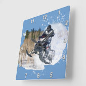 Airborne Snowmobile Vierkante Klok (Hoek)