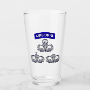 Airborne Tab en Paratrooper Jump Wings Glas