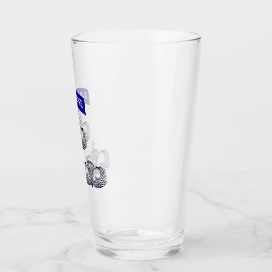 Airborne Tab & Parachutist Jump Wings Glas (Links)