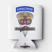 Airborne Tab Steel Paratrooper Jump Wings Blikjeskoeler (Achterkant)