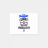 Airborne Tab Steel Paratrooper Jump Wings Post-it® Notes (Voorkant)