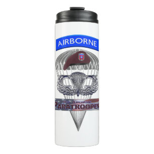 Airborne Tab Steel Paratrooper Jump Wings Thermosbeker
