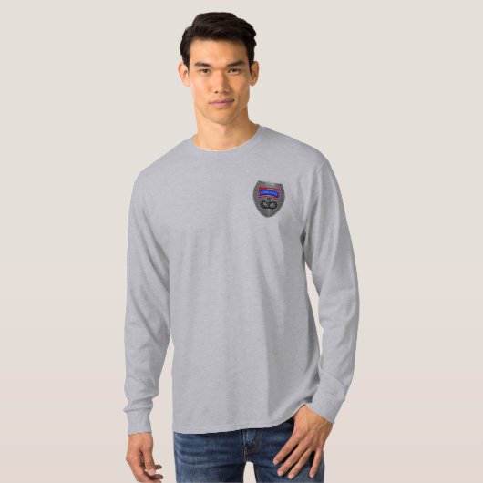 Airborne Wings met Shield Gift Shirt met lange mou (Voorkant volledig)