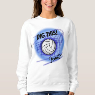 Airborstelvolleybal    gepersonaliseerdT-Shirt Trui
