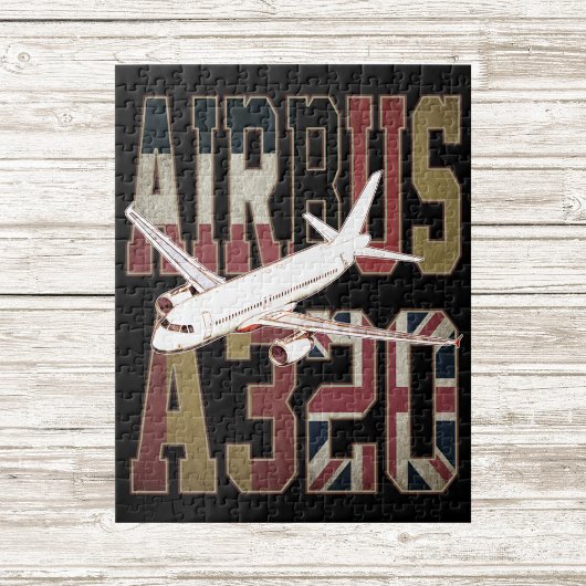 Airbus A320 Jetliner.  Europese vlaggen Legpuzzel