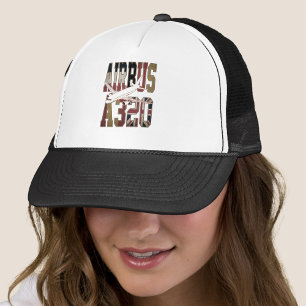 Airbus A320 Jetliner.  Europese vlaggen Trucker Pet
