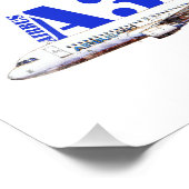 Airbus A320 Vliegtuig Waterverf tekening Profiel Foto Afdruk (Hoek)