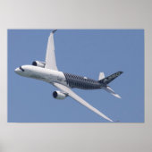 Airbus A350 in vlucht Poster (Voorkant)