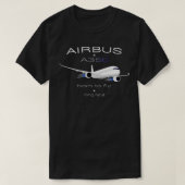 Airbus A350 Vliegtuig modern design T-shirt (Design voorkant)