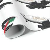 Airbus A380-800 afbeeldingen voor glanzend inpakpa Cadeaupapier (Rol Hoek)