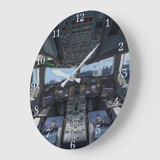 Airbus A380 Cockpit Grote Klok (Hoek)
