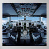 Airbus A380 - Cockpit HD Poster (Voorkant)