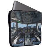 Airbus A380 Cockpit Laptop Sleeve (Voorkant Rechts)