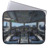 Airbus A380 Cockpit Laptop Sleeve (Voorkant)