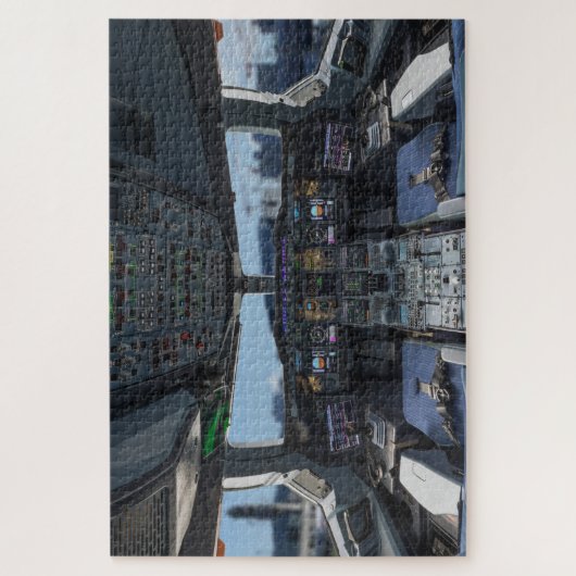 Airbus A380 Cockpit Legpuzzel (Verticaal)