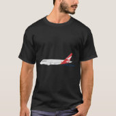 Airbus A380 Qantas Airways T-shirt (Voorkant)
