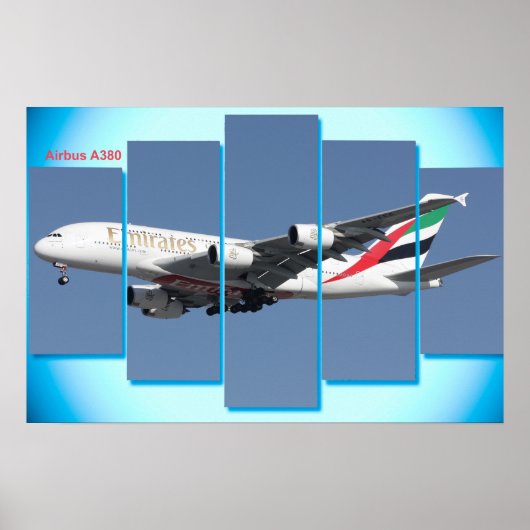 Airbus A380 voor poster (Voorkant)