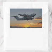 Airbus A400M bij de Zonnebakdoekset Rechthoekige Sticker (Tas)