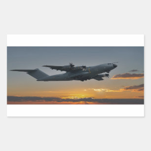 Airbus A400M bij de Zonnebakdoekset Rechthoekige Sticker