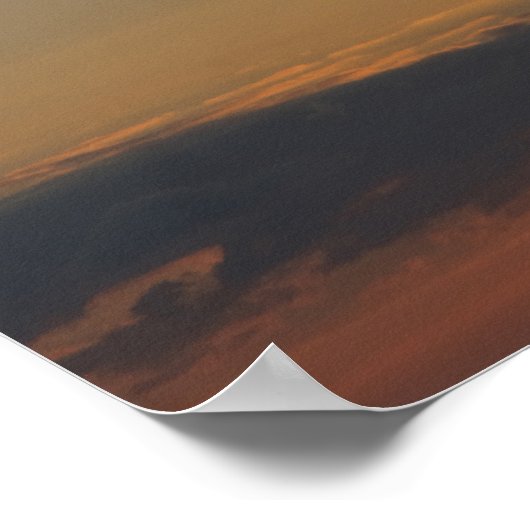 Airbus A400m op zonsondergang Poster (Hoek)