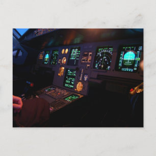 Airbus Cockpit Briefkaart