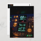 Airbus Cockpit Detail 3 Briefkaart (Voorkant / Achterkant)