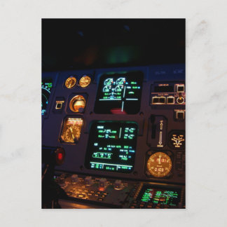 Airbus Cockpit Detail 3 Briefkaart