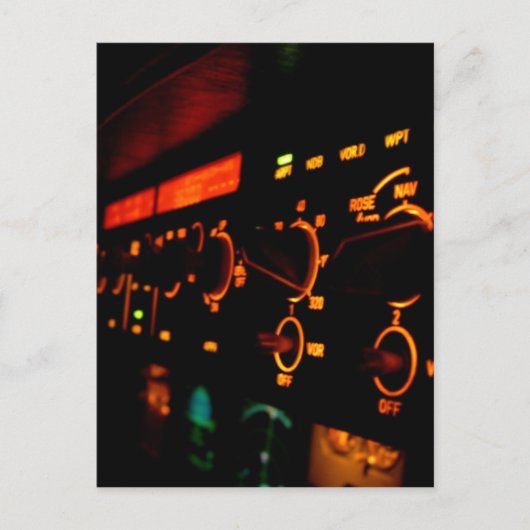 Airbus Cockpit Detail 5 Briefkaart (Voorkant)