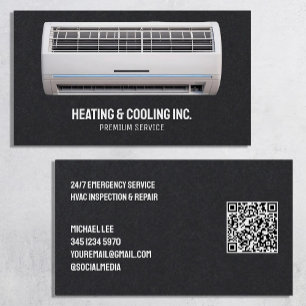 ❄️ airconditioning aangepaste QR Visitekaartje