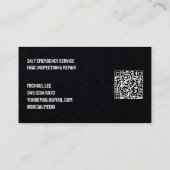 ❄️ airconditioning aangepaste QR Visitekaartje (Achterkant)