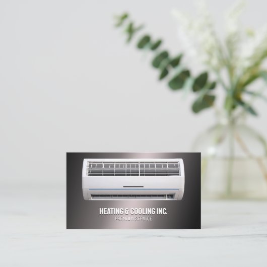Airconditioning Brons Visitekaartje (Staand voorkant)