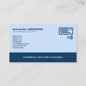 Airconditioning reparatie diensten visitekaartje (Achterkant)