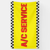 Airconditioning Service Autozaak Geel Spandoek (Verticaal)