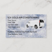 Airconditioning Service Ice Cold Look Visitekaartje (Voorkant)