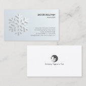 Airconditioning Sneeuwvlok pictogram Visitekaartje (Voorkant / Achterkant)