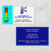 Airconditioning Verwarming en Koeling Reparatie, H Visitekaartje (Voorkant / Achterkant)