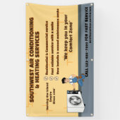 Airconditioning Verwarming HVAC Winkel aanpassen Spandoek (Verticaal)