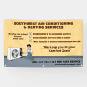 Airconditioning Verwarming HVAC Winkel aanpassen Spandoek (Horizontaal)