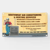 Airconditioning Verwarming HVAC Winkel aanpassen Spandoek (Horizontaal)
